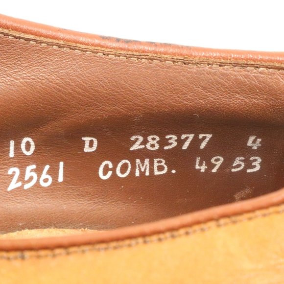 Vintage Allen Edmonds Hillsboro Brown Leather Monk Strap Brogue Shoes Size 10D - Picture 8 of 12